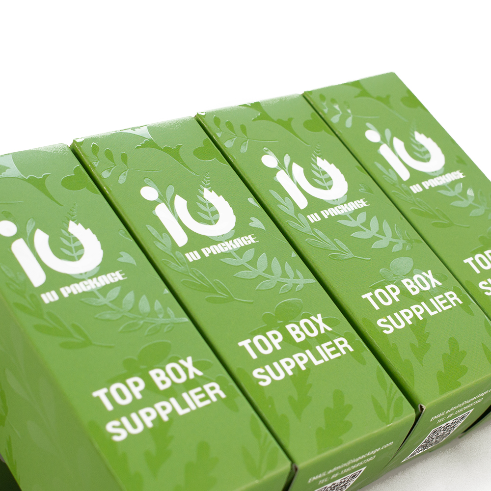 spot UV oil bottle package folding carton
